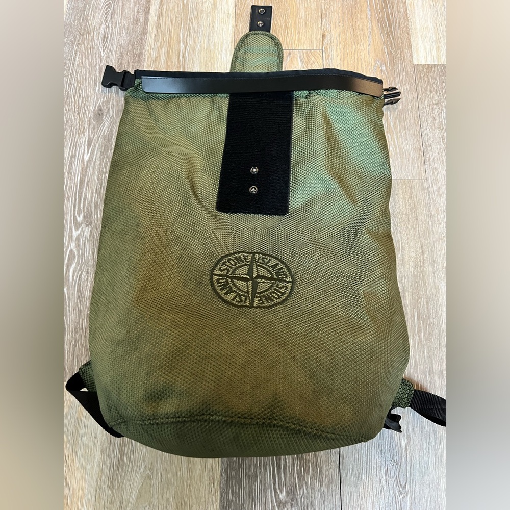 Olive Stone Island Backpack